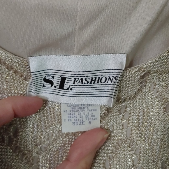 S.L. Fashions Women's Size 6 Sheath Dress - Picture 3 of 5